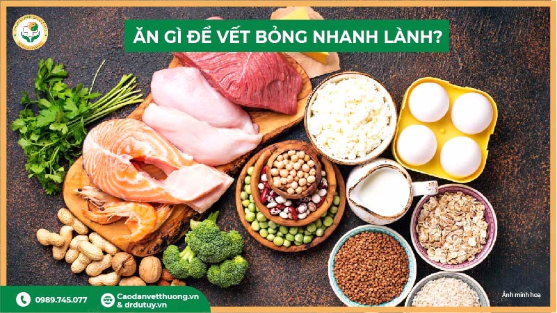 ăn gì để vết bỏng nhanh lành