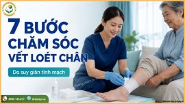 Hướng dẫn chi tiết cách chăm sóc và vệ sinh vết loét chân cho người suy giãn tĩnh mạch