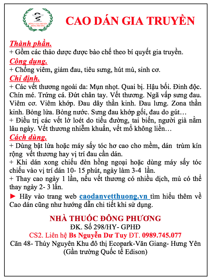 Cao dán gia truyền