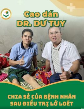 Cao Dán Dr. Dư Tuy - Giải pháp tối ưu trong điều trị vết thương lơ loét, lâu lành