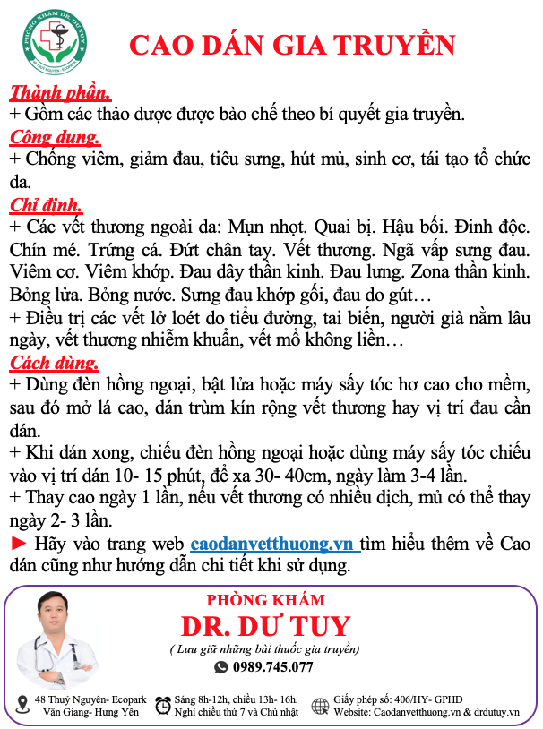 Cao dán gia truyền