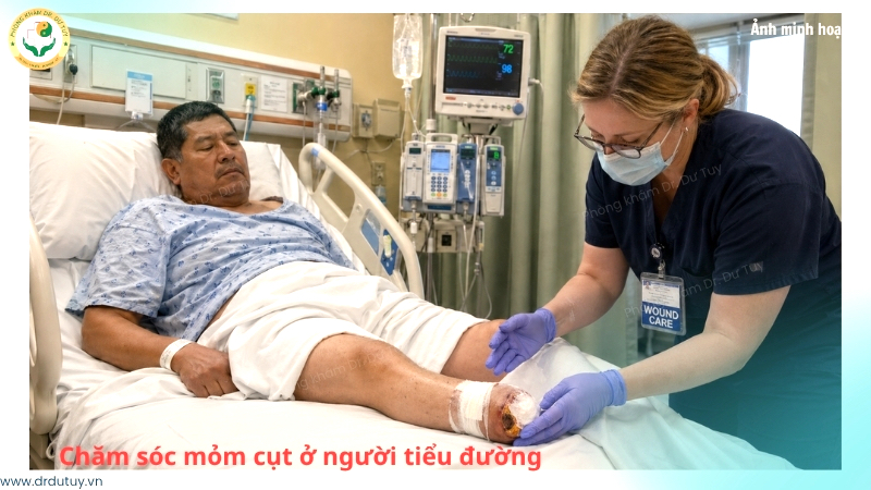 cham-soc-mom-cut-o-nguoi-tieu-duong-tai-benh-vien