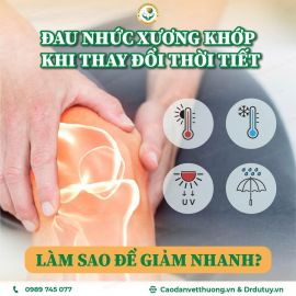 Đau nhức xương khớp khi thay đổi thời tiết