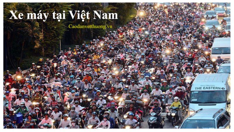Tình hình sử dụng xe máy ở Việt Nam