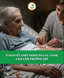 Vết Loét Mãi Không Lành?5 Sai Lầm Chăm Sóc Nguy Hiểm Cần Tránh Ngay